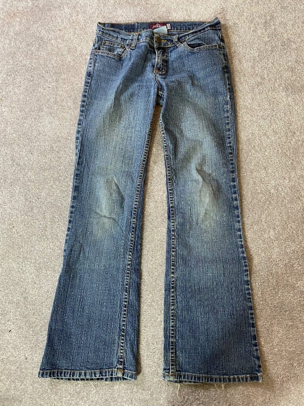 Jordache Low-Rise Bootcut Stretch Jeans Blue Denim 7/8 Petite